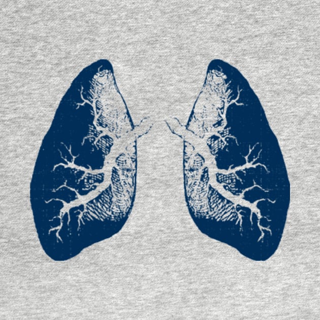 X-Ray Urban Lungs T-Shirt by BatHouseDesign